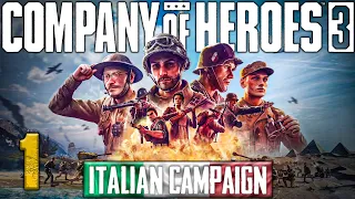 Company of Heroes 3 - Italian Campaign #1 - GET OFF THE BEACH!