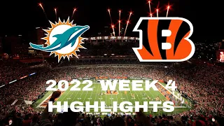 Cincinnati Bengals vs Miami Dolphins 2022 Week 4 Highlights