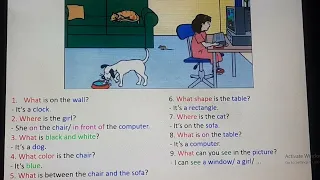 Speaking about a Picture 1 - Ask and Answer