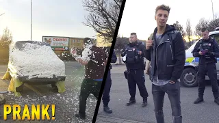 MONTÁŽNÍ PĚNA NA NOVÉM AUTĚ + ZÁSAH POLICIE - PRANK!