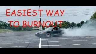 How to do a burnout in a manual for Beginners !!!! (SO EASY) *manual rwd only* stick shift