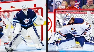 Mike Smith and Connor Hellebuyck have a goaltending duel in Winnipeg