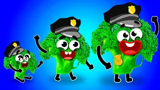 Crazy Police Struggles! Everyday Adventures Of Clumsy Fruits - 24/7 DOODLES