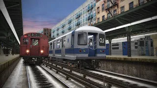 NYC Subway Railfanning at Prospect Park in 1969 with mixed trains! (OpenBVE)