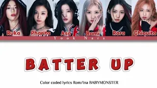 BABYMONSTER 'BATTER UP' (color coded lyrics Rom/Ina)