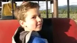 Jared on the Train at Greenbluff 2007