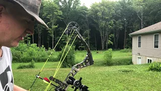 Matthews Switchback - 60 yards practice.  Smooth Shooting Bow!