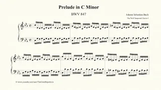Bach, Prelude in C minor, BWV 847