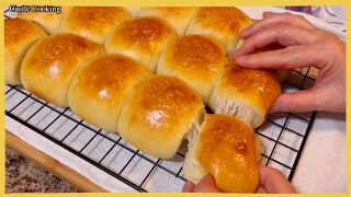 Soft Sourdough Dinner Rolls / Tangzhong Method / Great for Holiday Dinner 천연발효 모닝빵