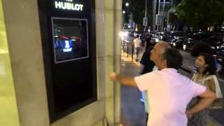 Hublot boutique Cannes, la croisette, featuring the Sphere and the raptor display