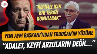 Yeni AYM Başkanı'ndan Erdoğan’ın katıldığı törende kritik mesaj: “ADALET KEYFİ ARZULARIN DEĞİL…”