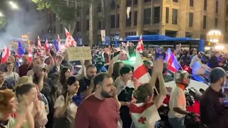 Georgians protest in Tbilisi over divisive draft law dubbed the foreign agent bill