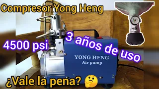 Compresor Yong Heng 4500 psi | Cómo usarlo correctamente