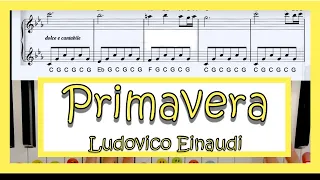 How to play Primavera by Ludovico Einaudi on the piano