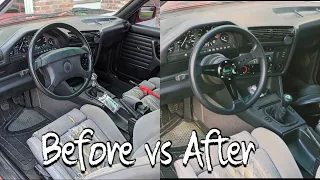 How to Remove and Replace Steering Wheel!! (Bmw E30)