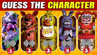 Guess The FNAF Character by Voice - Fnaf Quiz | Five Nights At Freddys| Freddy, Chica, Foxy