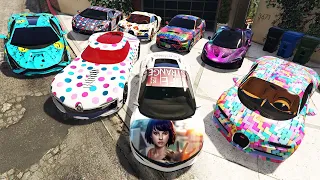 GTA 5 ✪ Stealing Luxury Expensive Modified Cars with Franklin ✪ (Real Life Cars #28)