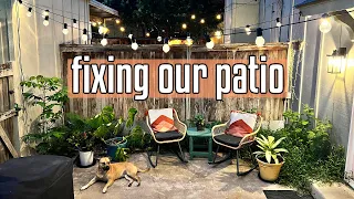 Fixing Our Patio | CHILL WEEKLY VLOG