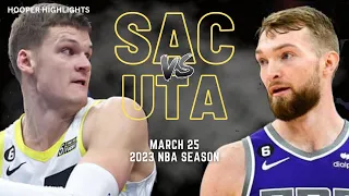 Sacramento Kings vs Utah Jazz Full Game Highlights | Mar 25 | 2023 NBA Season
