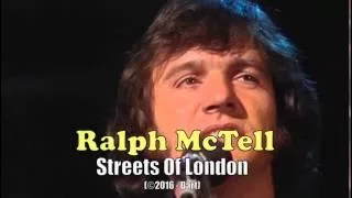 Ralph McTell - Streets Of London (Karaoke)