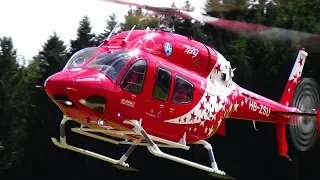 Franz Planzer Scale Turbine Bell 429 Air Zermatt detailed huge RC model