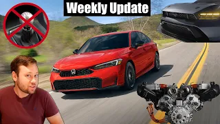 Honda adds Civic Hybrid but DROPS Manuals, Future Mustang Plans, New Lamborghini V8 + More!