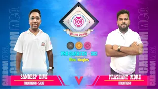 Carrom: Sandeep Dive (Mumbai-Sub) vs Prashant More (Mumbai) - PQ 295