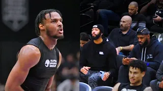 Bronny James IMPRESSES At NBA Lakers Pro Day Infront Of LeBron And AD  🔥 l Highlights l May 23, 2024