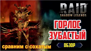 Горлос Зубастый. RAID: Shadow Legends. (обзор героя) [сравним с Сохатым]