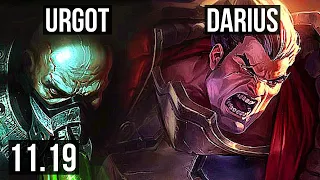 URGOT vs DARIUS (TOP) | 7 solo kills, 11/2/1, 300+ games | EUW Diamond | v11.19