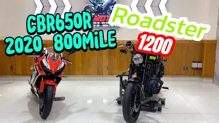 Cbr650r odo800mile 2020(15x)+ harley roadster1200 2019 odo5kmile (29x)- thi moto thủ đức