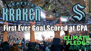 Seattle Kraken's First Goal at Climate Pledge Arena