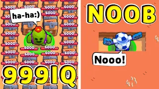 Spike 999 IQ vs NOOB !! Funny Moments Brawl Stars # 62