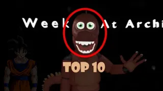 Top 10 Los peores animatronicos de FNAF