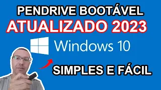 Pendrive Bootável Windows 10 22H2 - Atualizado 2023!!! - SIMPLES E FÁCIL