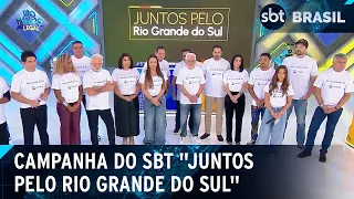 Campanha do SBT arrecada 90 toneladas de donativos para o RS | SBT Brasil (01/06/24)