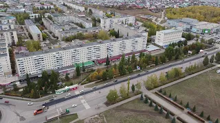 город Октябрьский с высоты 🦅  птичьего полёта ✈️ .#Oktyabrskiy RB 📺