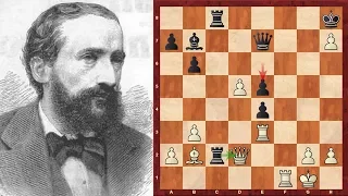 Amazing Immortal Chess Game!: Johannes Zukertort's Immortal! - English (A13) - Brilliancy!