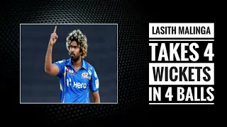 Lasith Malinga takes 4 wickets in 4 balls 2007 WC SA vs SL
