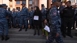 Protesters on Yerevan demand PM's resignation