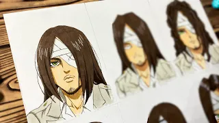 Drawing EREN in Different Anime Styles