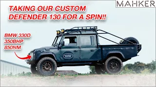 WE FILMED OUR LAND ROVER DEFENDER 130 WITH AN FPV RACING DRONE | MAHKER WEEKLY EP019