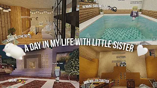 pov: a day in my life with my little sister | minecraft | aesthetic addon | with aulia le | aulia pi