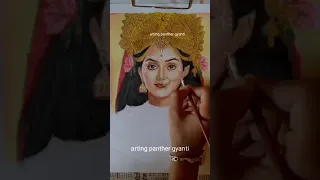 drawing of Mallika Singh as Devi Laxmi //radhakrishna