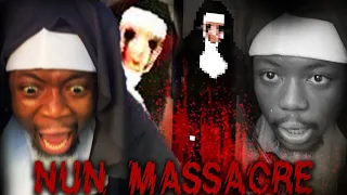 SHE MADE A GROWN NUN CRY! (Intense Jumpscares) | Nun Massacre Puppet Combo Horror Game