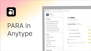 Our Review: Testing the PARA Method in Anytype