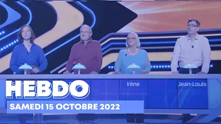 Emission Hebdo du Samedi 15 octobre 2022 - Questions pour un Super Champion
