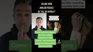 Celine Dion sing All by myself | Analisi vocale di Salvatore Cilia