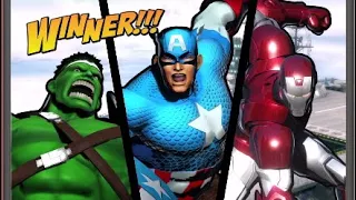 Ultimate Marvel vs Capcom 3: Captain America, Iron Man, Hulk Arcade playthrough (Avengers team)