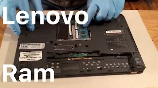 How To Upgrade the Ram in a Lenovo ThinkPad
